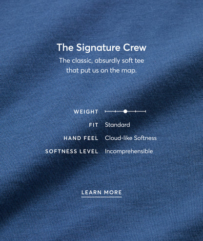 Women's Signature Crew in White