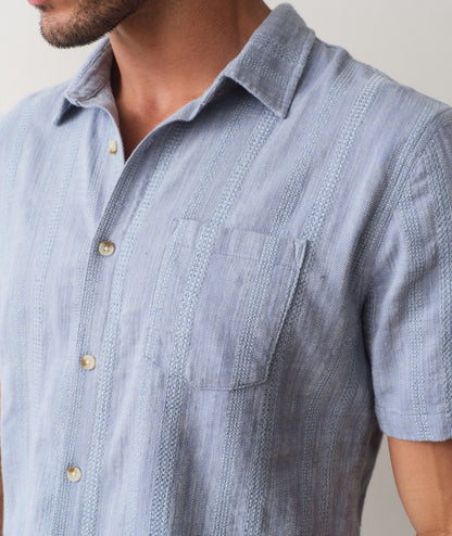 Stretch Selvage Short Sleeve Shirt