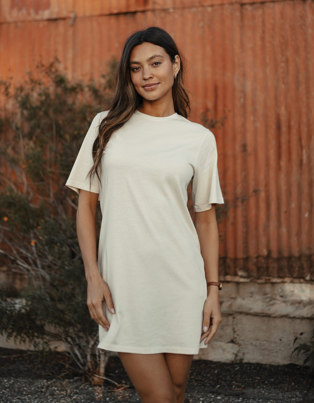 Normal Jersey T-Shirt Dress in Canvas