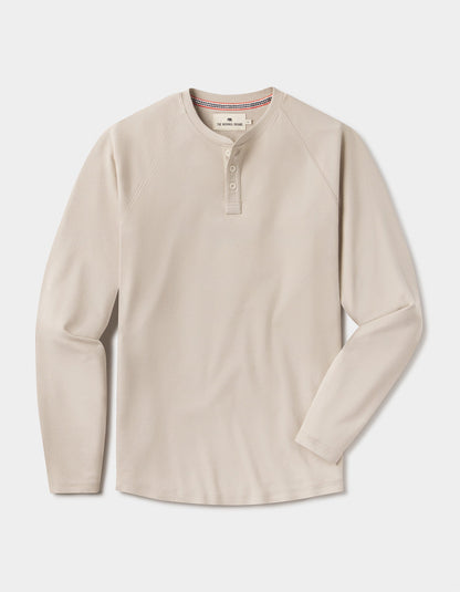 Puremeso Everyday Henley in Pumice