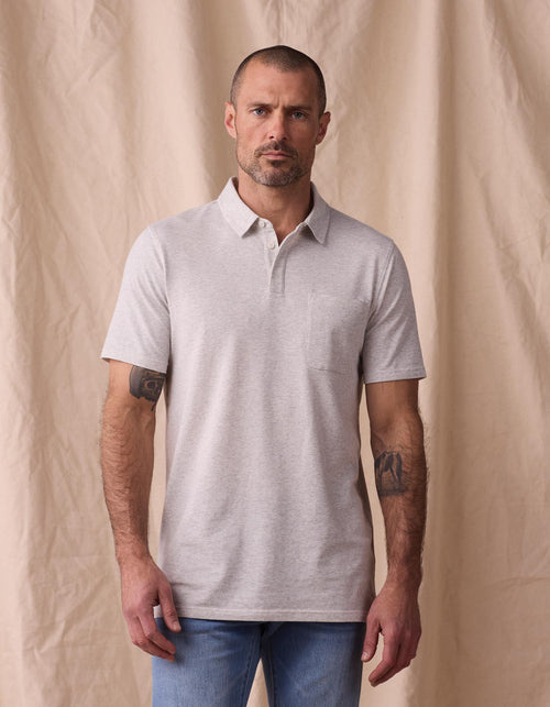 Active Puremeso Everyday Polo in Stone
