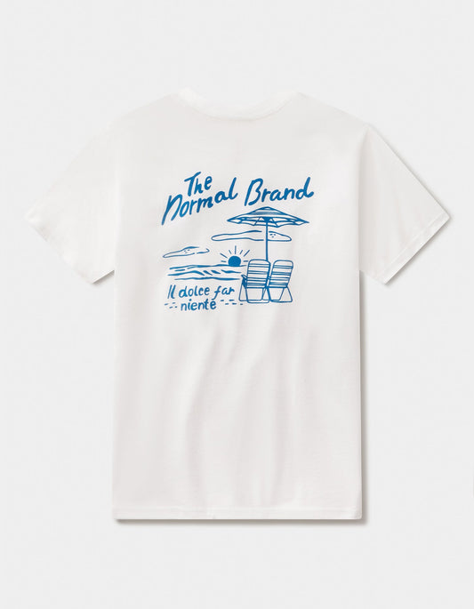 Summer Postcard Tee in White