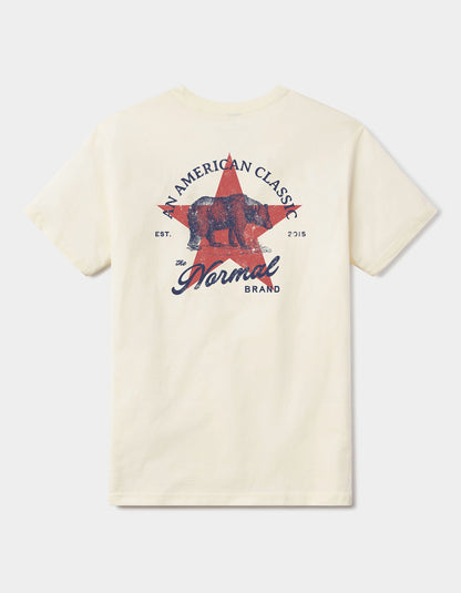 Heritage Star Tee in Natural
