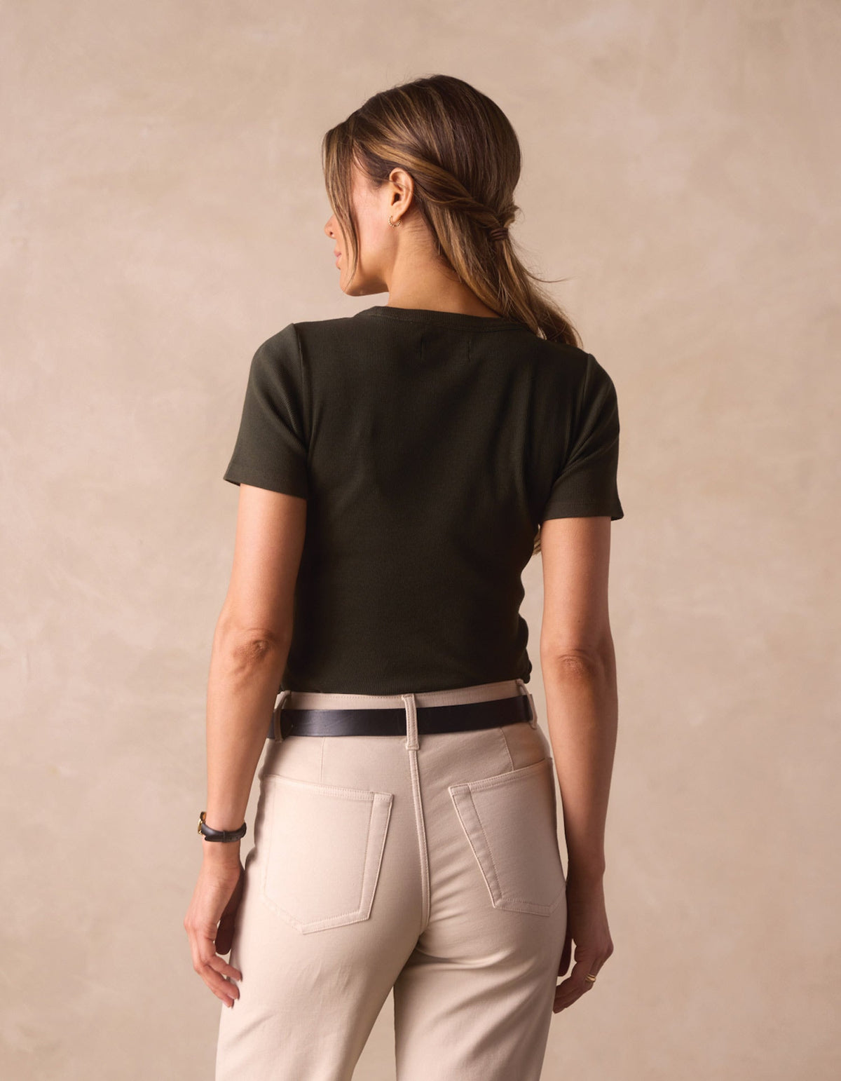 Normal Rib Tee in Alpine