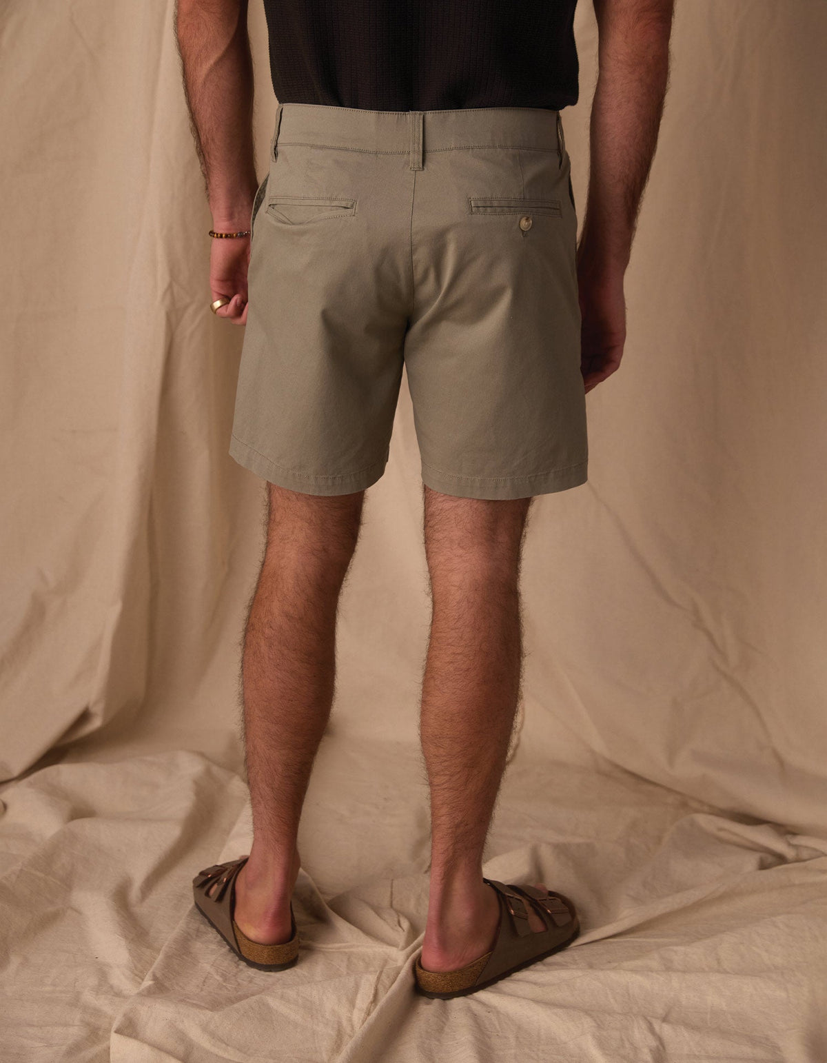 Stretch Chino Short in Moss