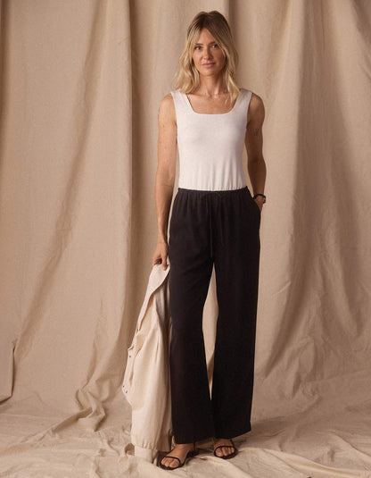 Sueded Costa Drawcord Pant