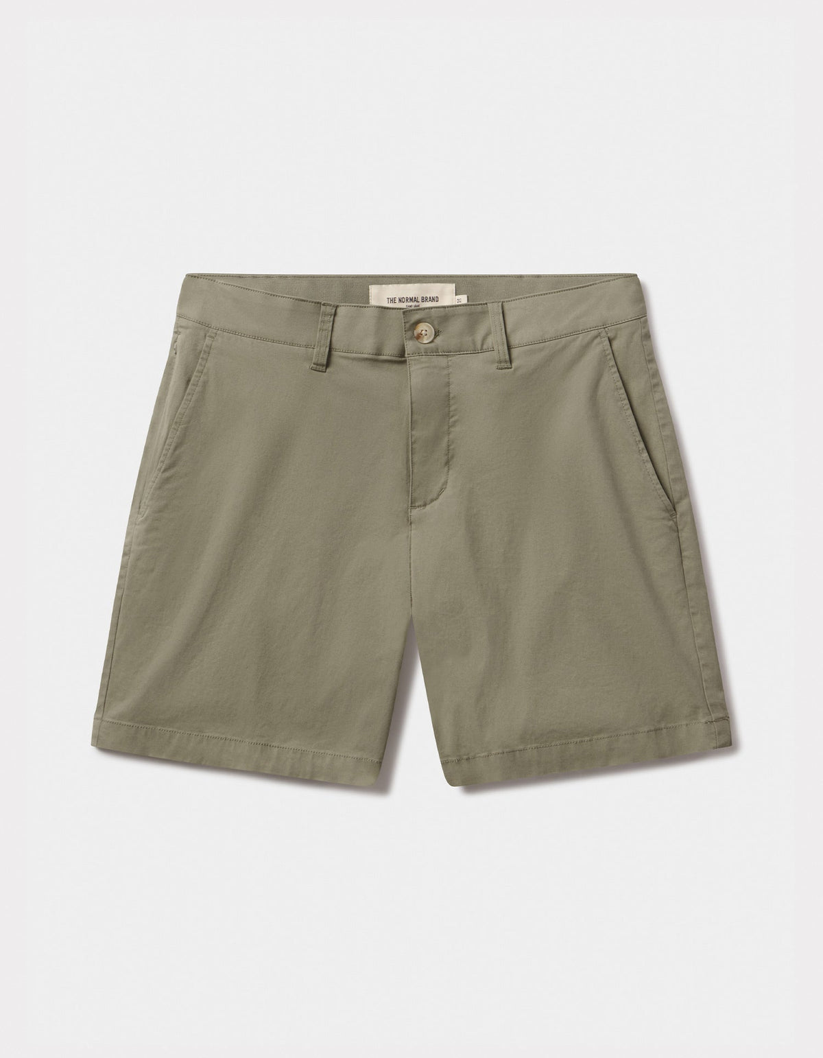 Stretch Chino Short in Moss