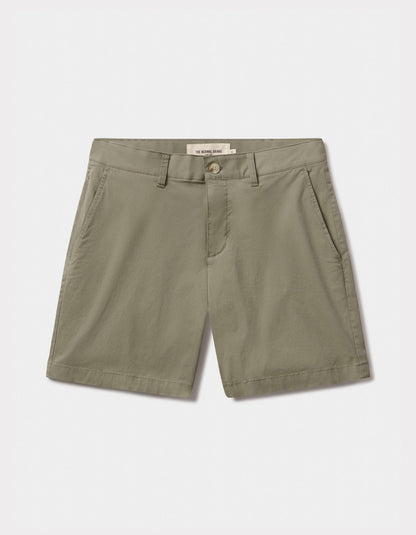 Stretch Chino Short in Moss