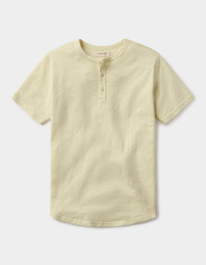 Vintage Slub Henley in Pear Sorbet