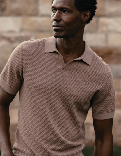 Robles Knit Jacquard Polo