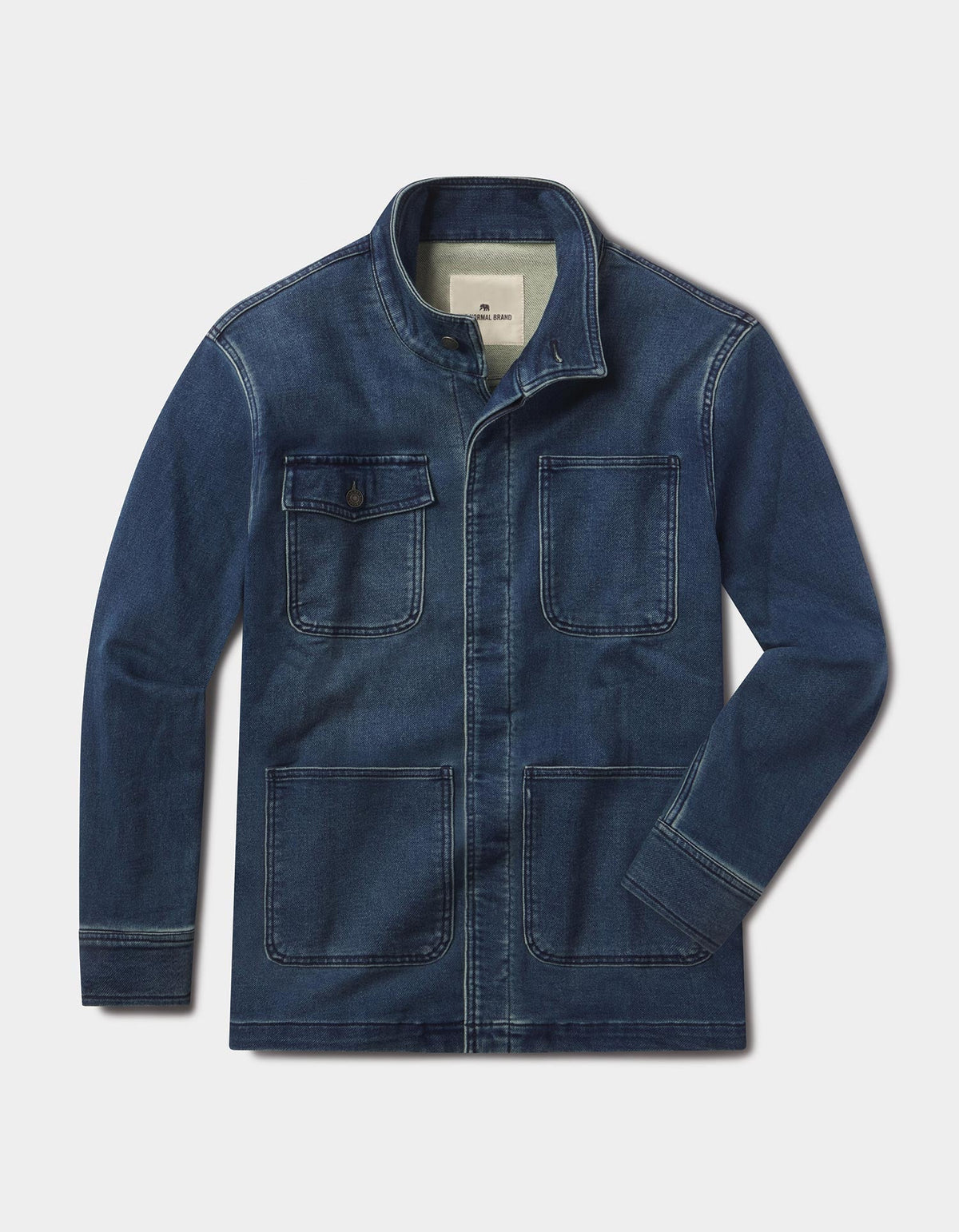 Comfort Terry Jean Chore Coat in Dark Wash