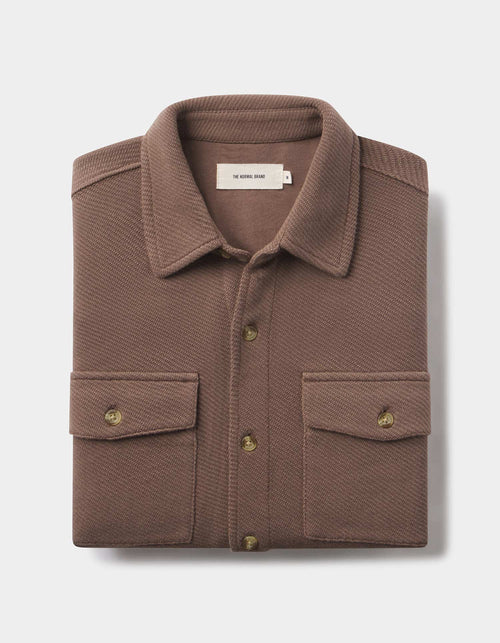 Looped Terry Button Up