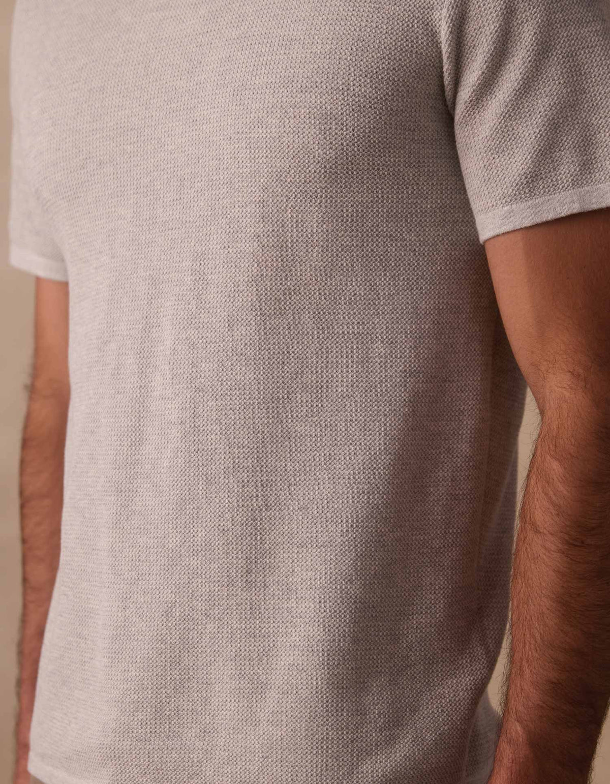 Driftknit Sweater Tee in Stone