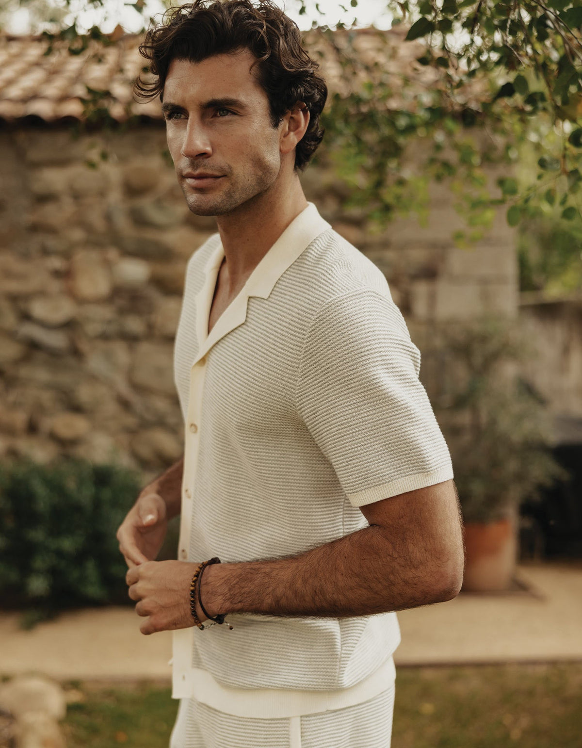 Robles Birdseye Knit Camp Button Up