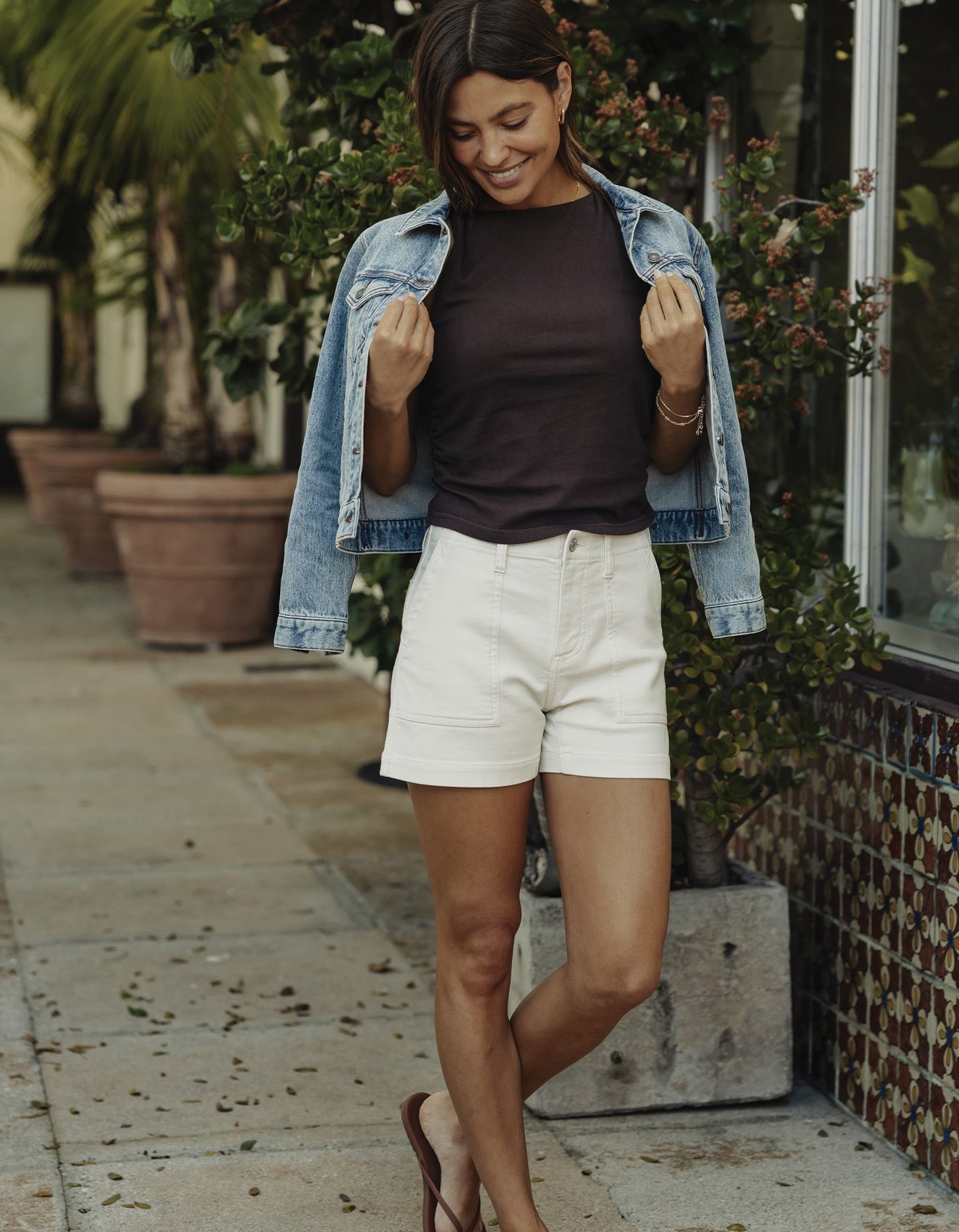 Comfort Terry Short in Ivory