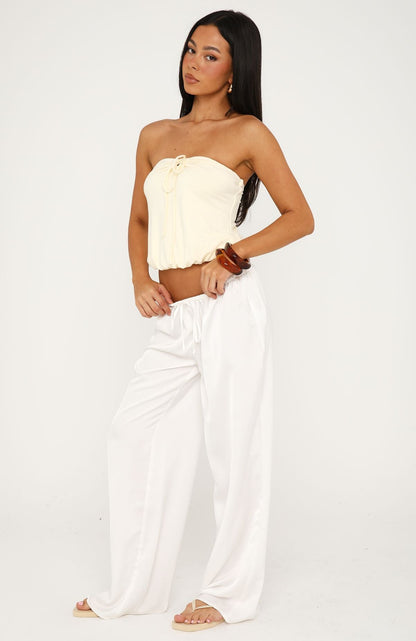 Call Me Maybe Strapless Top Butter