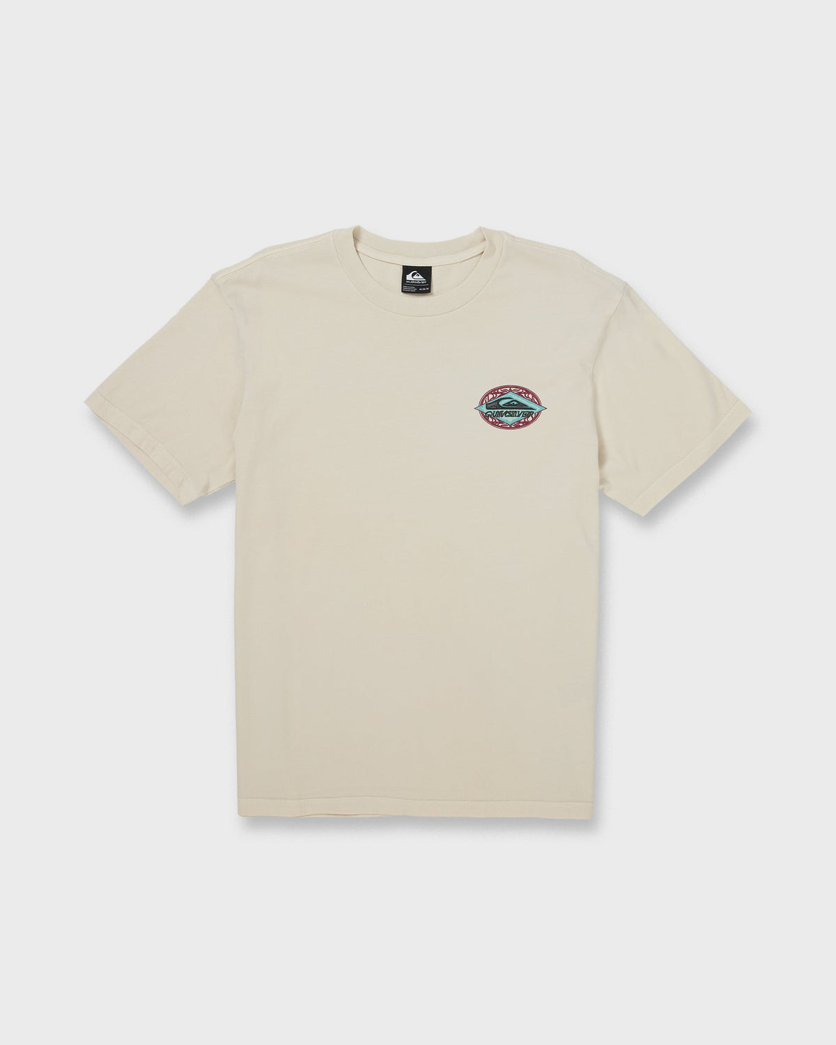 Foil Stamp Pigment-Dyed Short Sleeve T-Shirt - Silver Birch