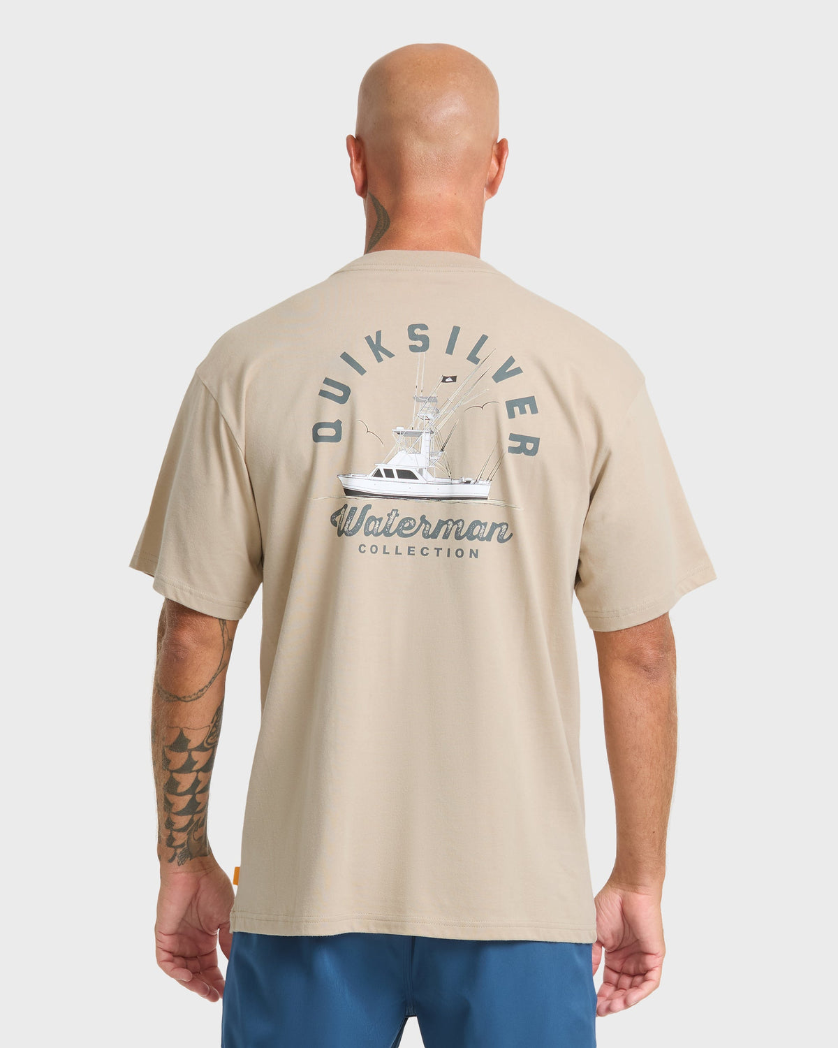 Waterman Early Morning Sueded Short Sleeve T-Shirt - Plaza Taupe