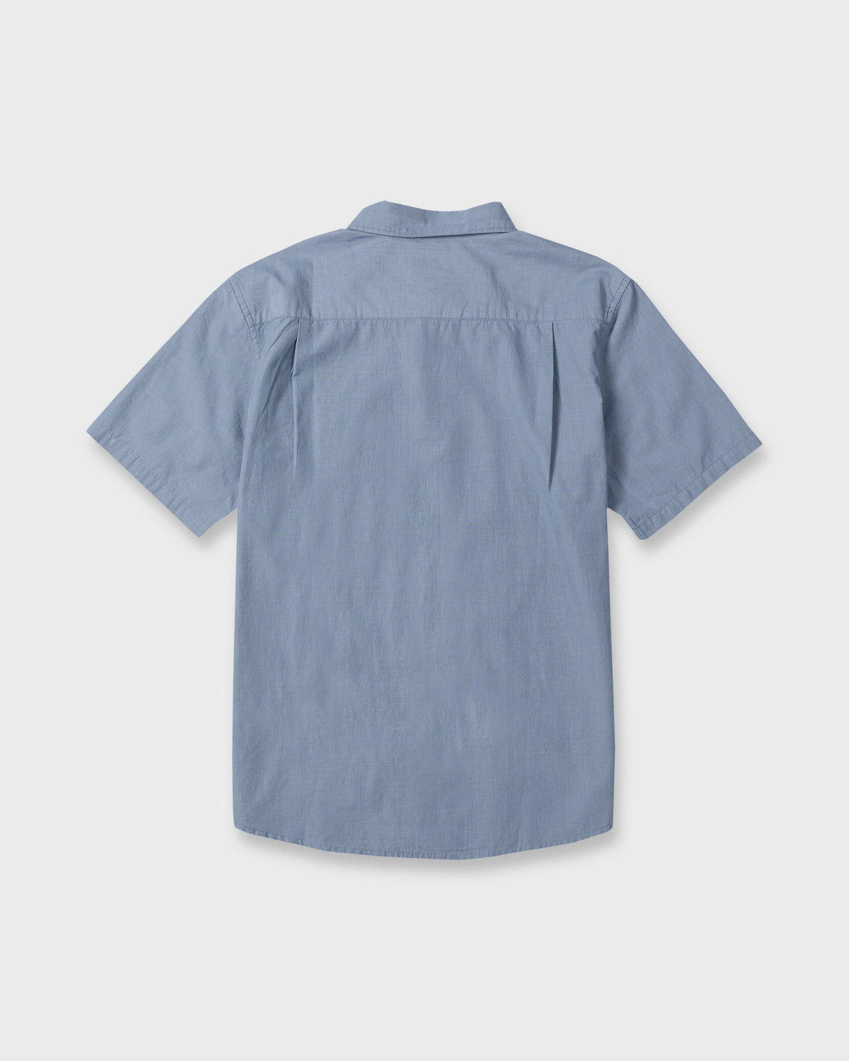 Shore Break Classic Short Sleeve Woven Button-Up Shirt - Quiet Harbor
