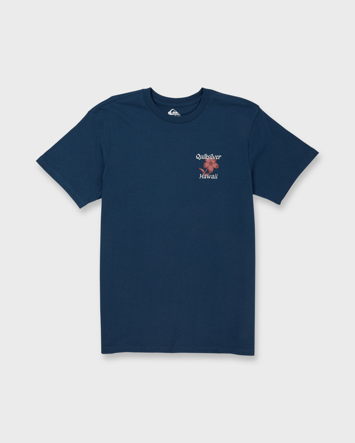 HI Floral Script Short Sleeve T-Shirt - Dark Denim