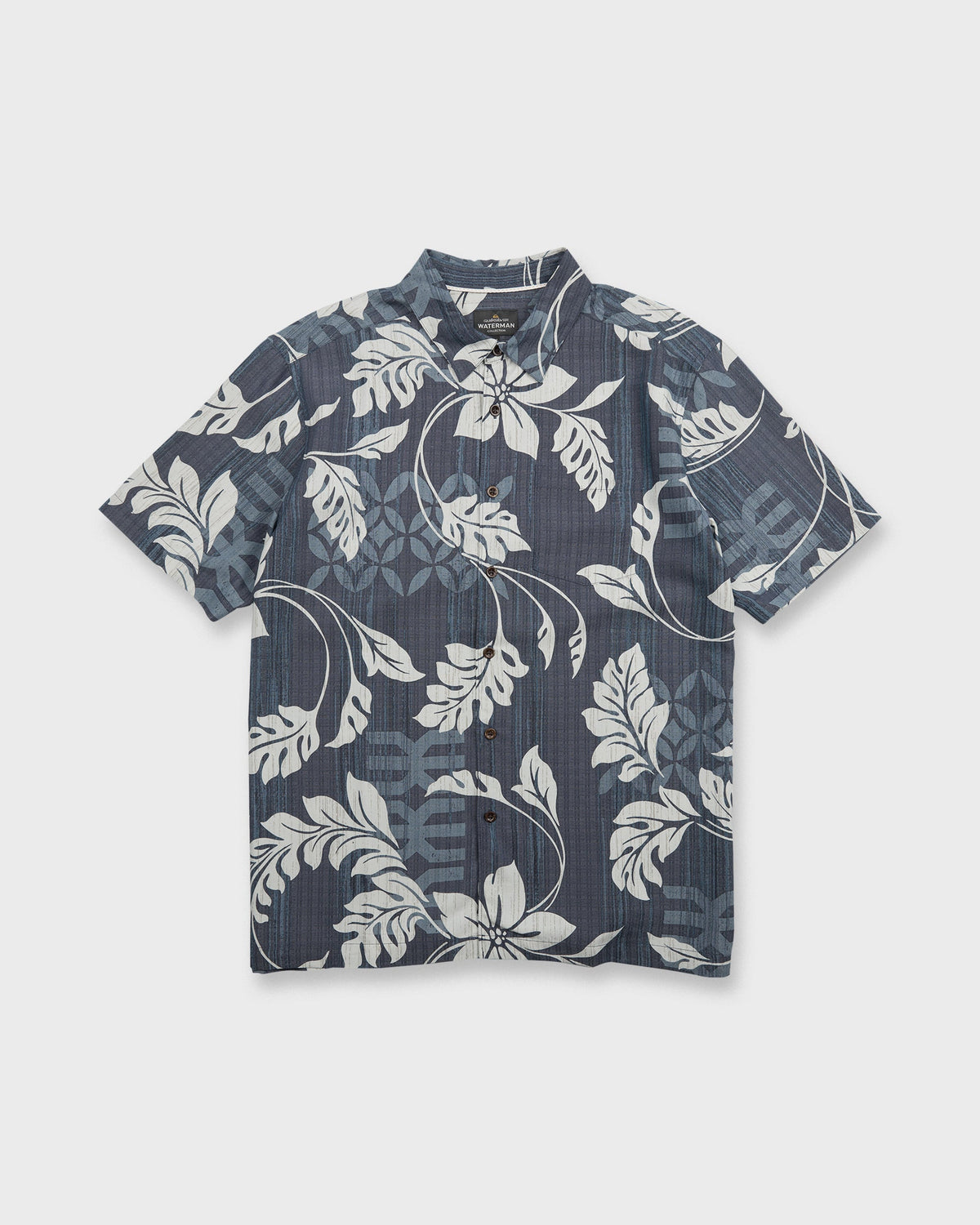 Waterman Tropic Bloom Short Sleeve Woven Shirt - Dark Denim