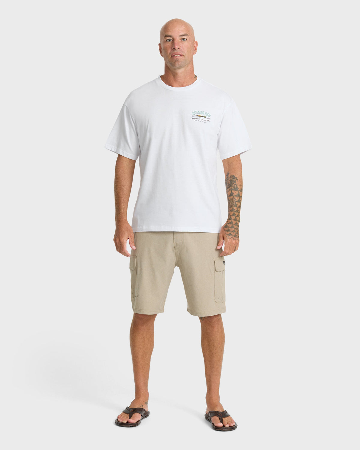 Waterman Lure Shop Classic Short Sleeve Knit T-Shirt - White