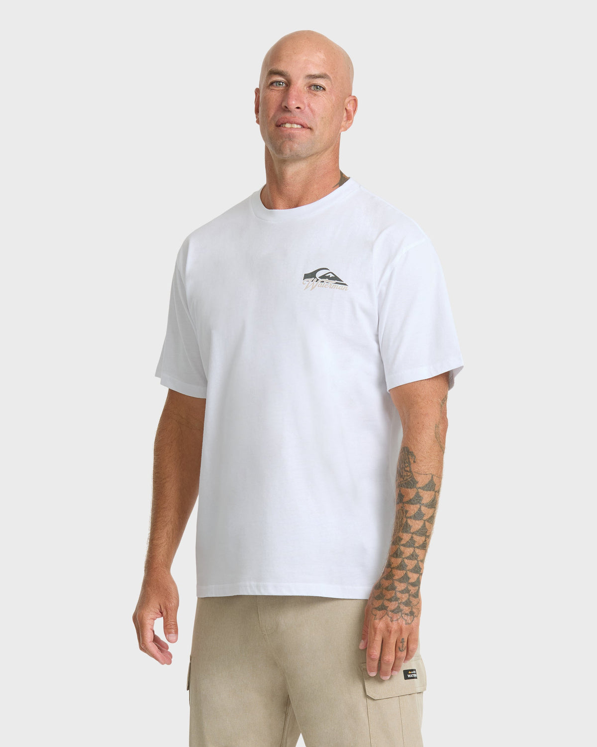 Waterman Bottle Life Classic Short Sleeve Cotton T-Shirt - White