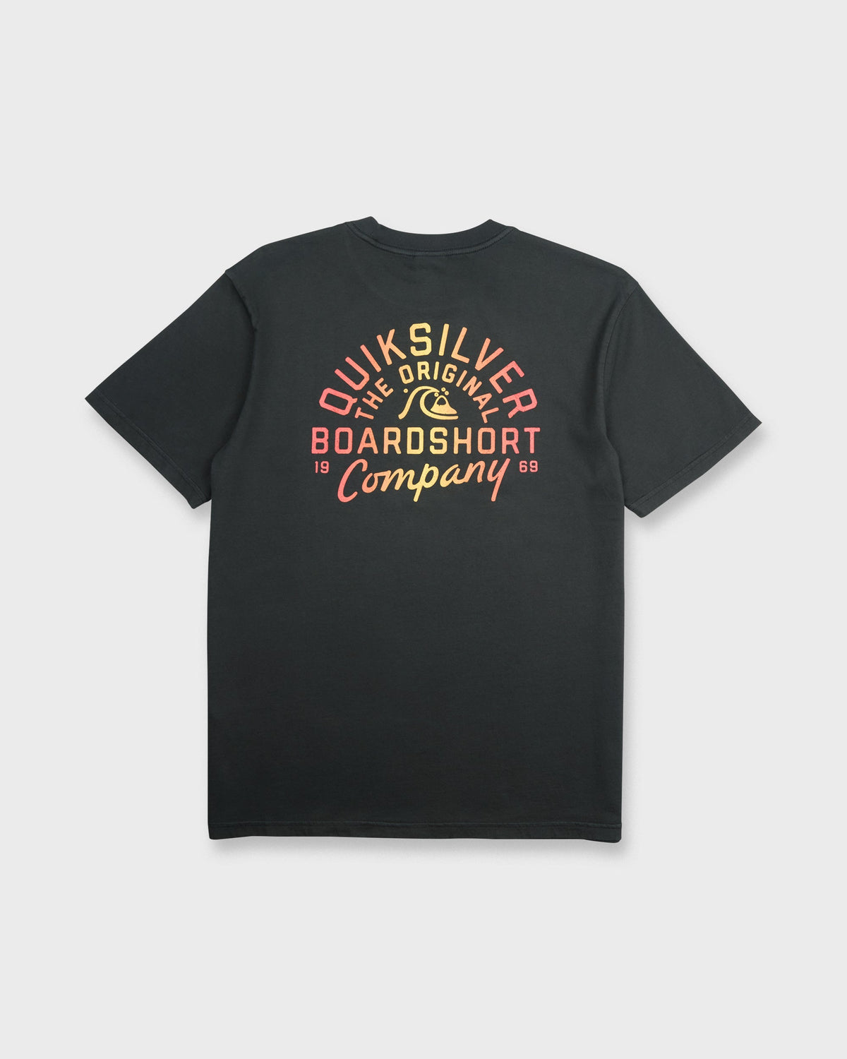Factory Label Pigment Dye Short Sleeve Cotton T-Shirt - Phantom