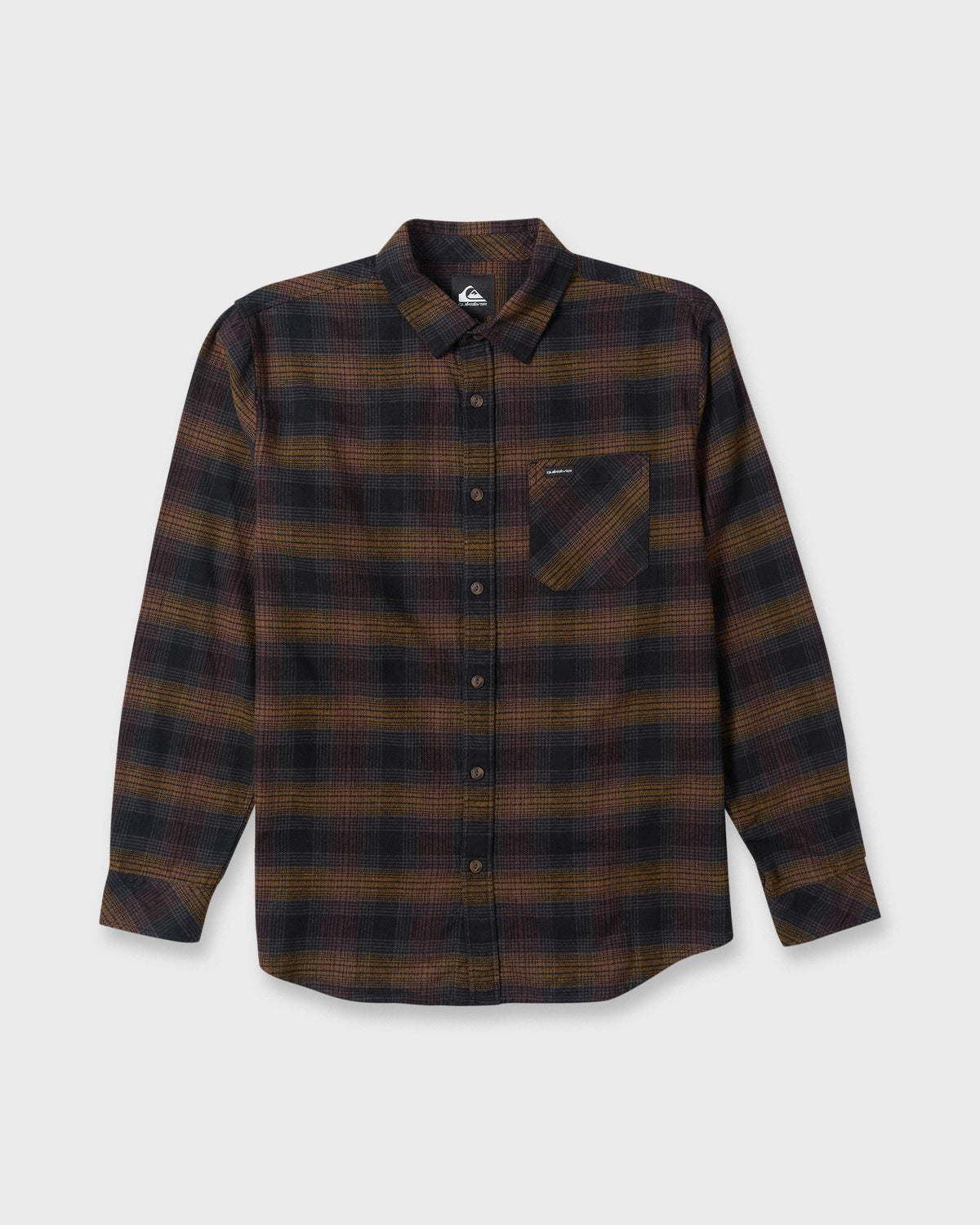 Breakwater Check Long Sleeve Flannel Shirt - Anthracite