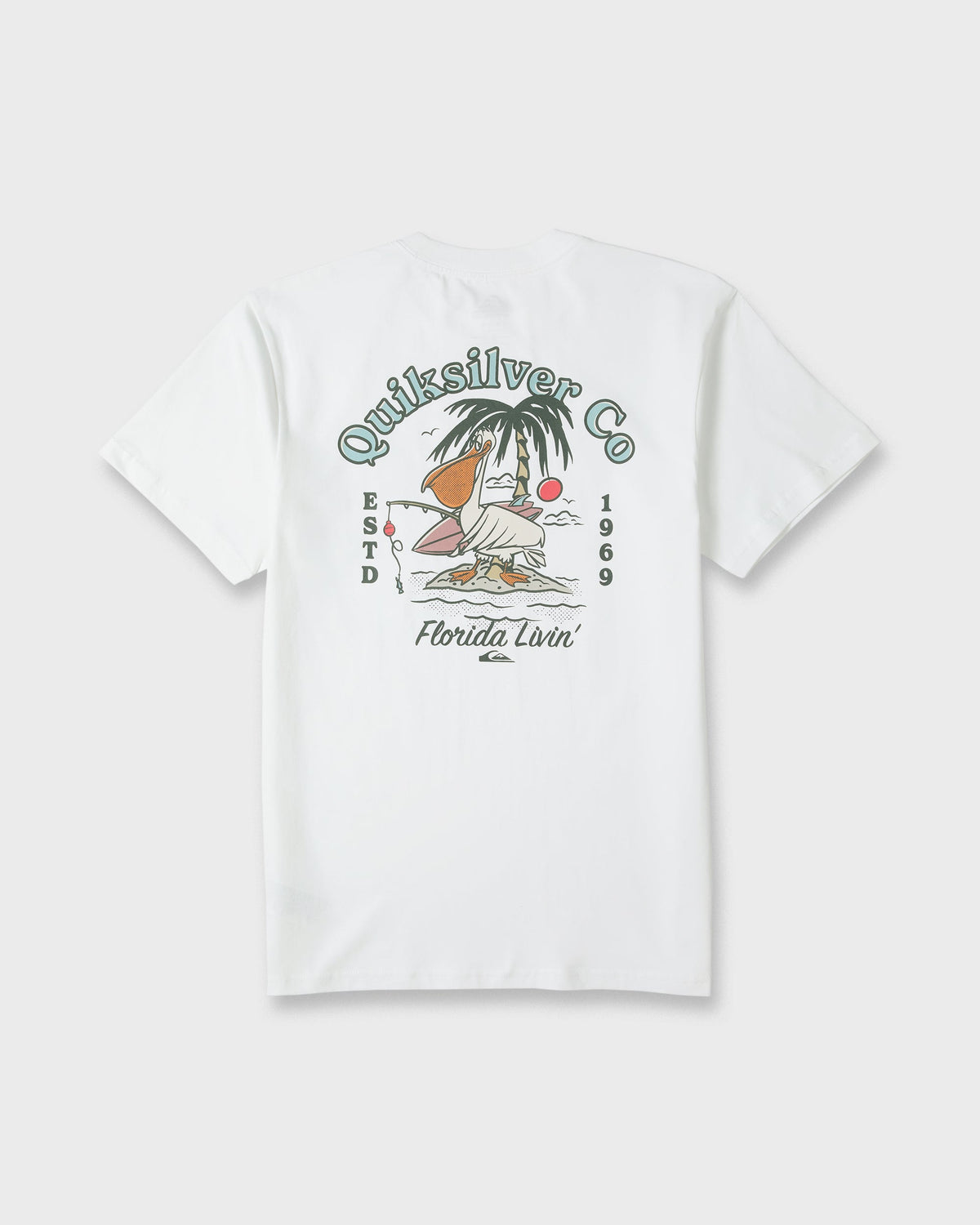 Florida Pelican Island Short Sleeve Knit T-Shirt - White