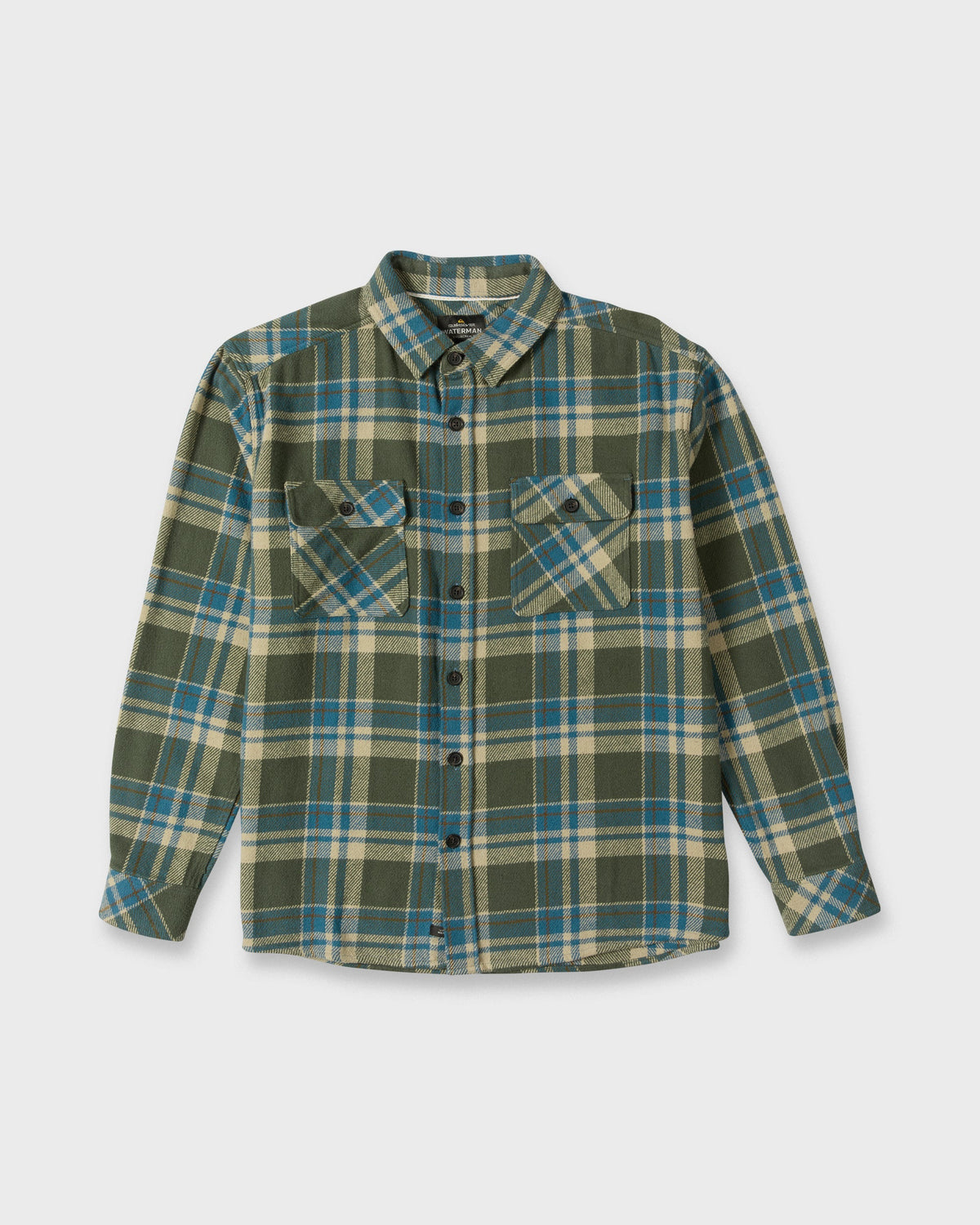Waterman Dover Long Sleeve Flannel Overshirt - Thyme