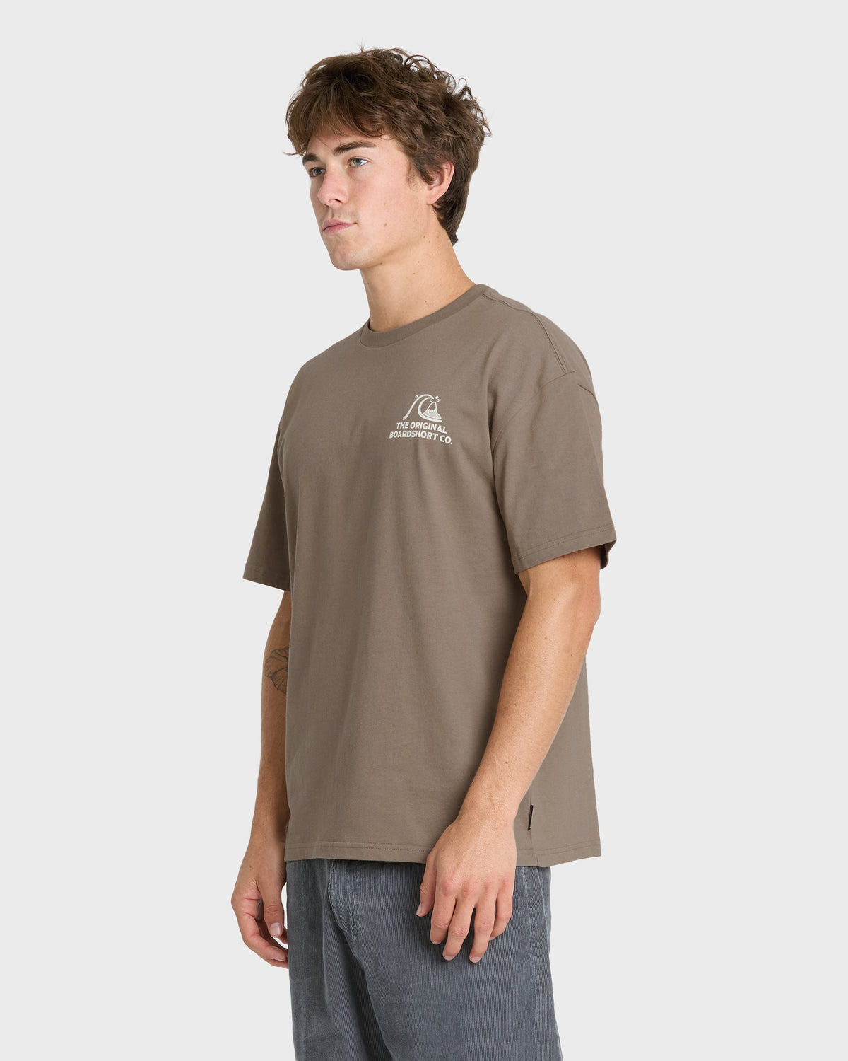 OG Surf Company ORG Short Sleeve Cotton T-Shirt - Pine Bark