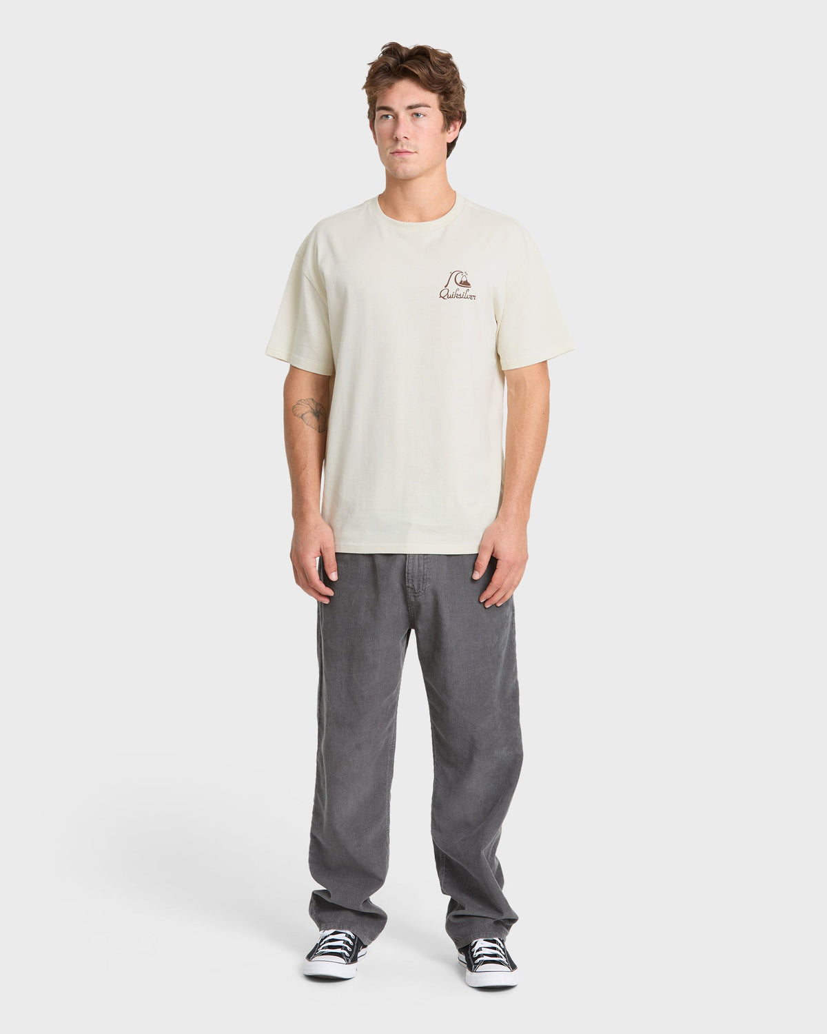 A Frames Org Short Sleeve Knit T-Shirt - Silver Birch