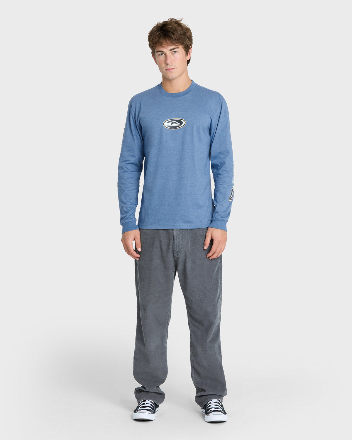 Clutch Long Sleeve Knit T-Shirt - Quiet Harbor Heather