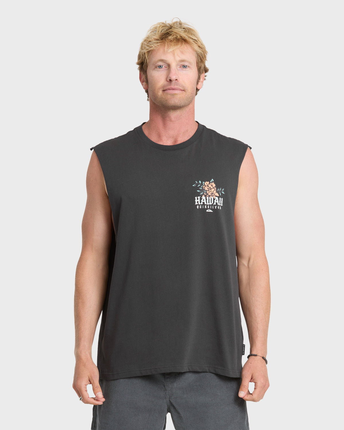Hawaii Da Rooster Sleeveless Knit T-Shirt - Phantom