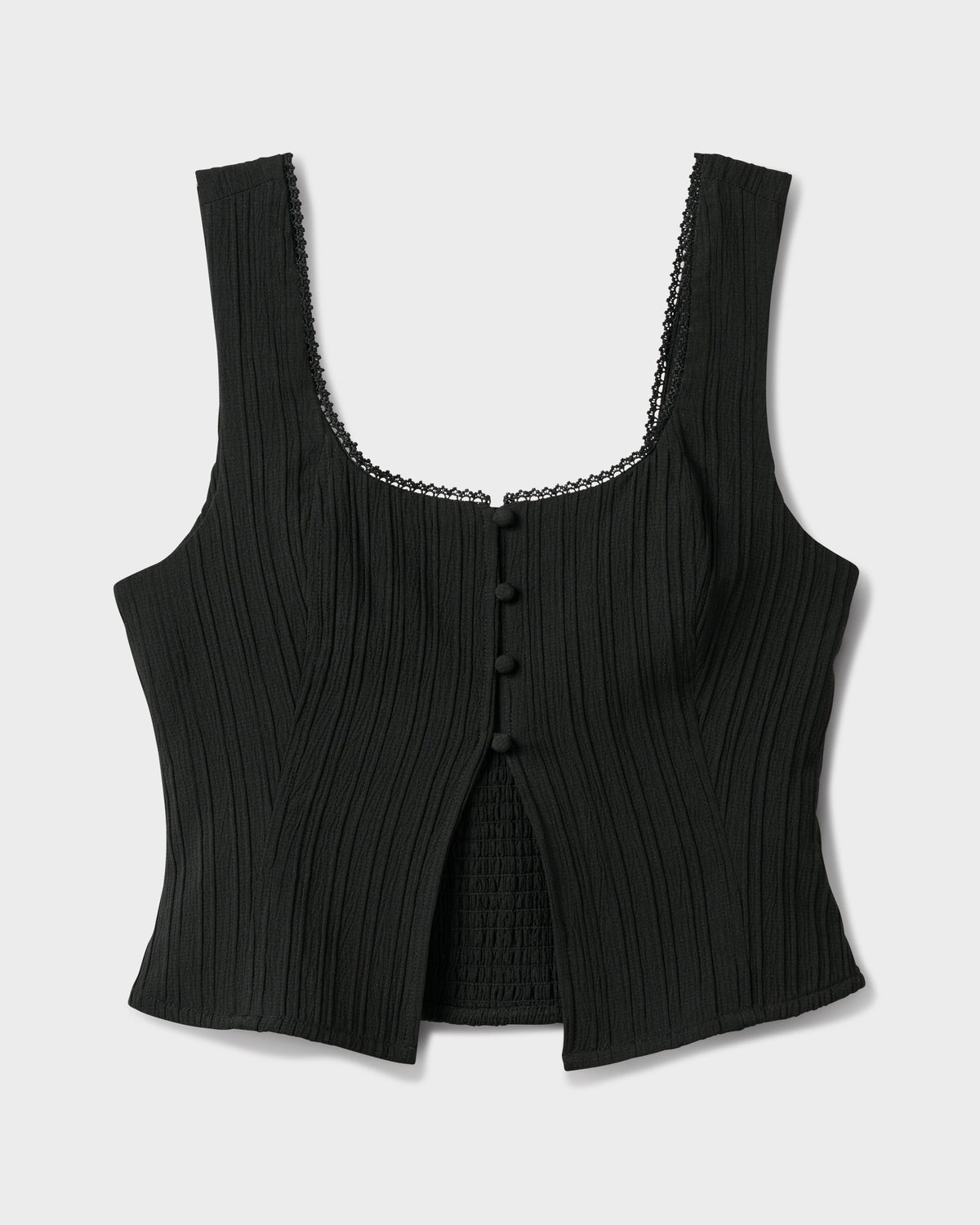 Maci Solid Textured Tank Top