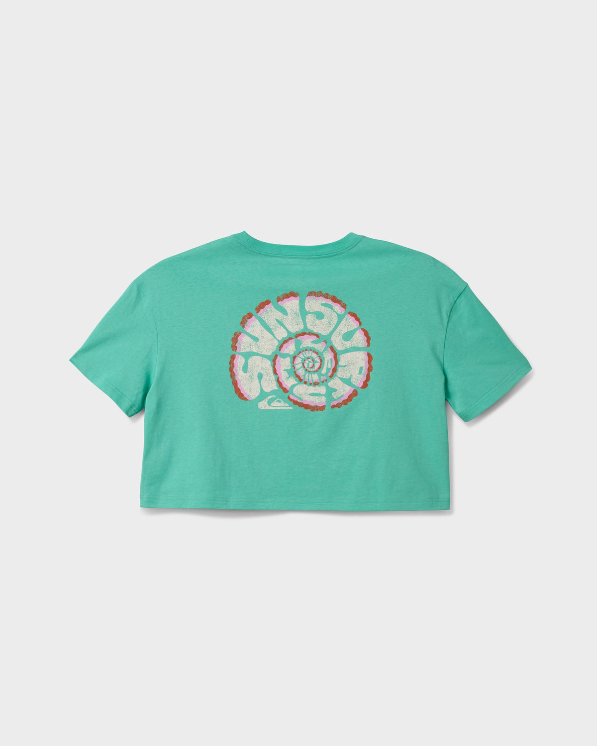 Surf Sun Smile Short Sleeve Cropped Boyfriend T-Shirt