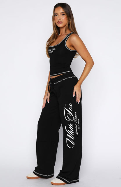 Don't Need Anyone Track Pants Black