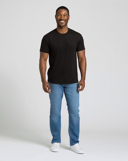 Black & White Short Classic Crew Neck 6-Pack