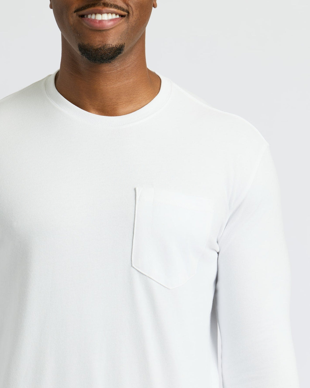 Black & White Tall Heavyweight Long Sleeve Pocket Crew 2-Pack