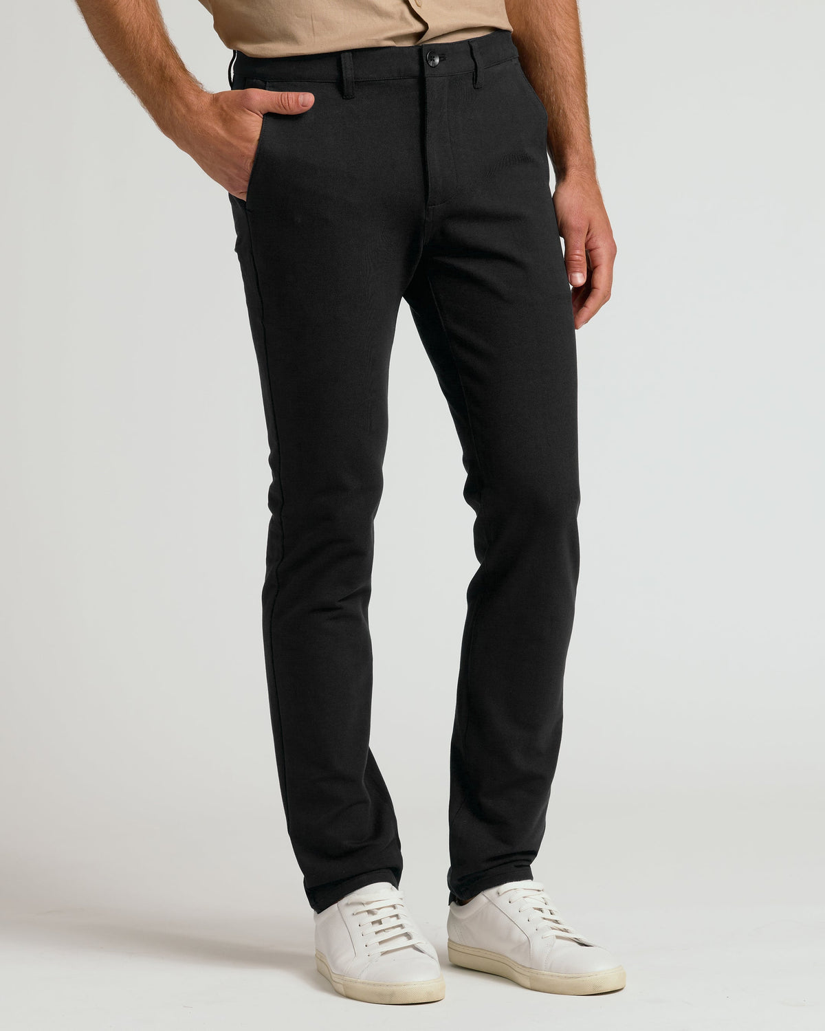 Black & Khaki Slim Chino Pants 2-Pack