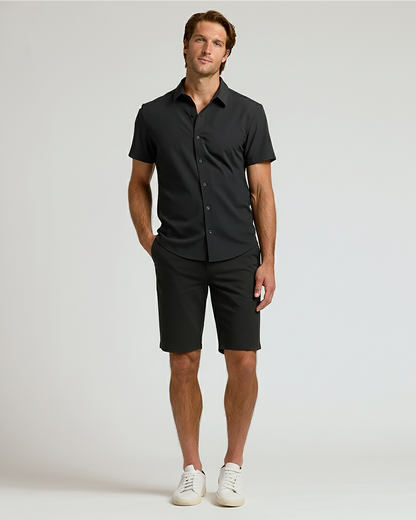 9" Navy & Black Chino Shorts 2-Pack