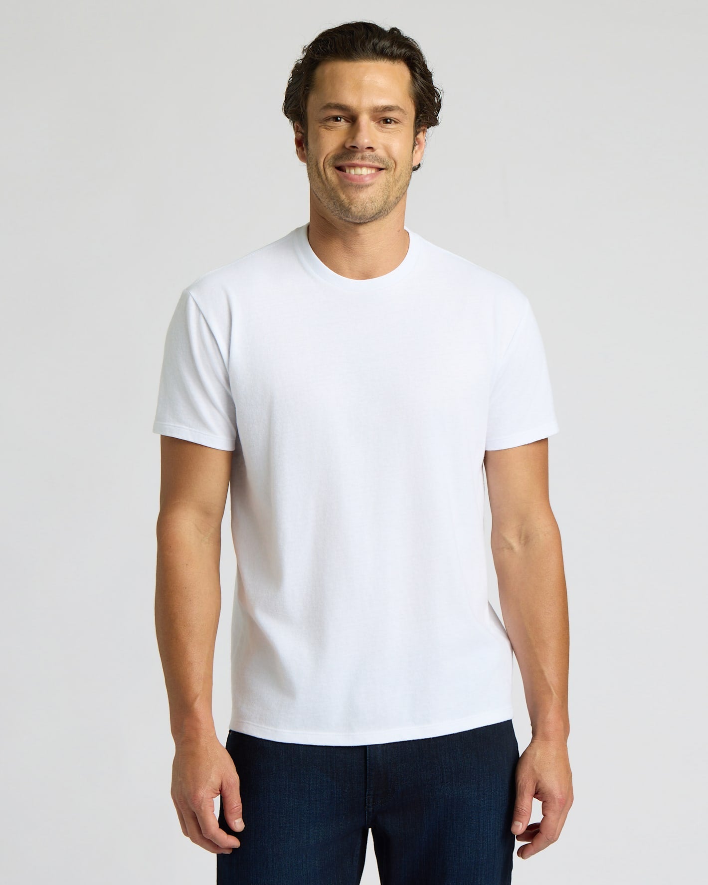 All White Short Classic Crew Neck 6-Pack
