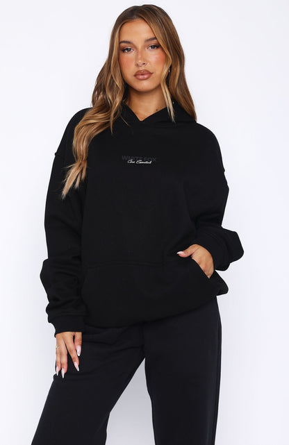 Core Essentials Oversized Hoodie Black