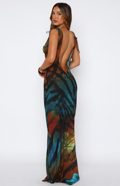 Amore Maxi Dress Teal Mirage
