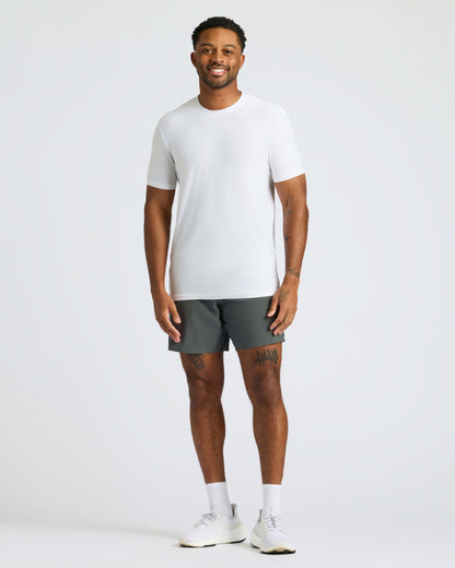 All White Active Crew Neck 6-Pack