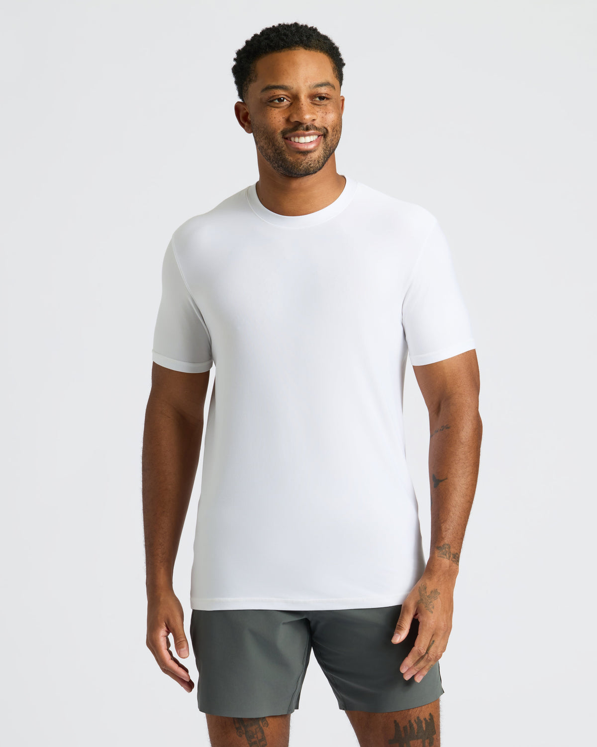 All White Active Crew 10-Pack