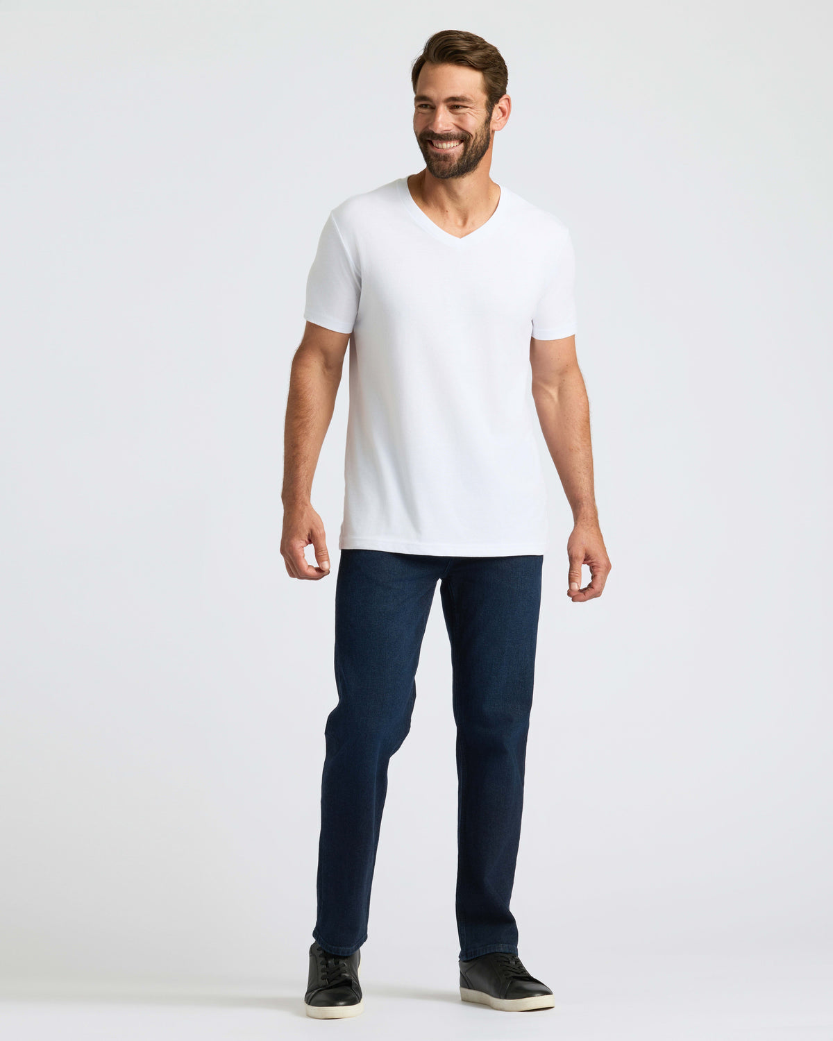 Black & White V-Neck Tee 6-Pack