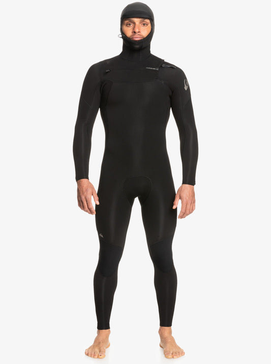 5/4/3mm Everyday Sessions Hooded GBS Chest Zip Wetsuit - Black