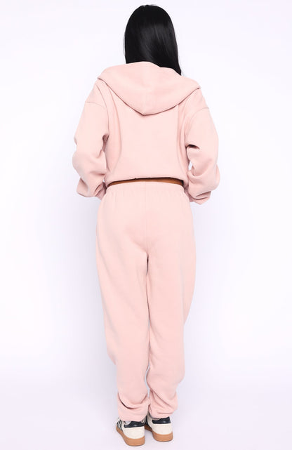 Can't Miss It Sweatpants Dusty Pink